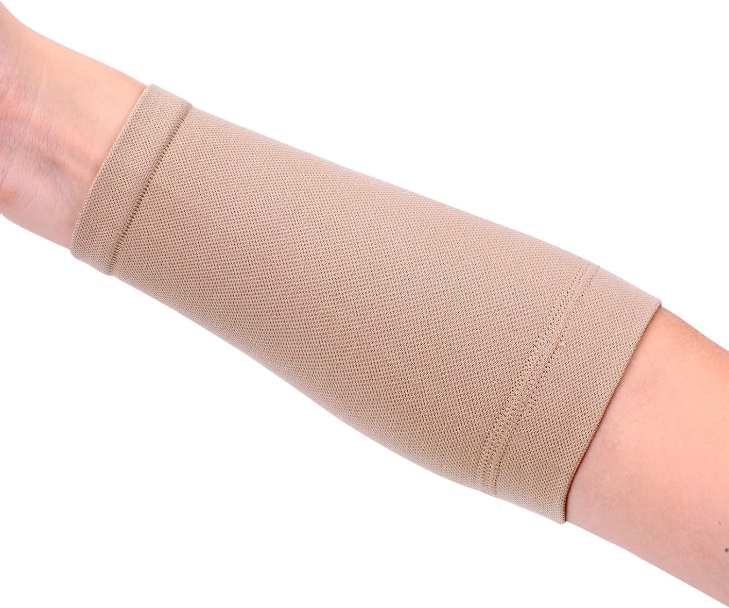 1 manga adelgazante alargada para el antebrazo negrobeige, bandas para cubrir tatuajes, soporte corrector, soporte para brazo para artritis del