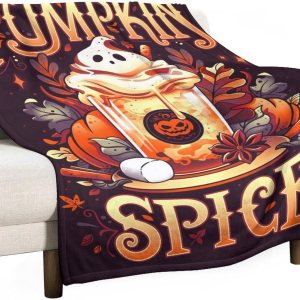 tbysgaq Manta de Halloween divertida de fantasma, bonita calabaza, manta de franela ligera y acogedora para dormitorio, sala de estar, sofá, cama, tbysgaq Manta de Halloween divertida de fantasma, bonita calabaza, manta de franela ligera y acogedora para dormitorio, sala de estar, sofá, cama,