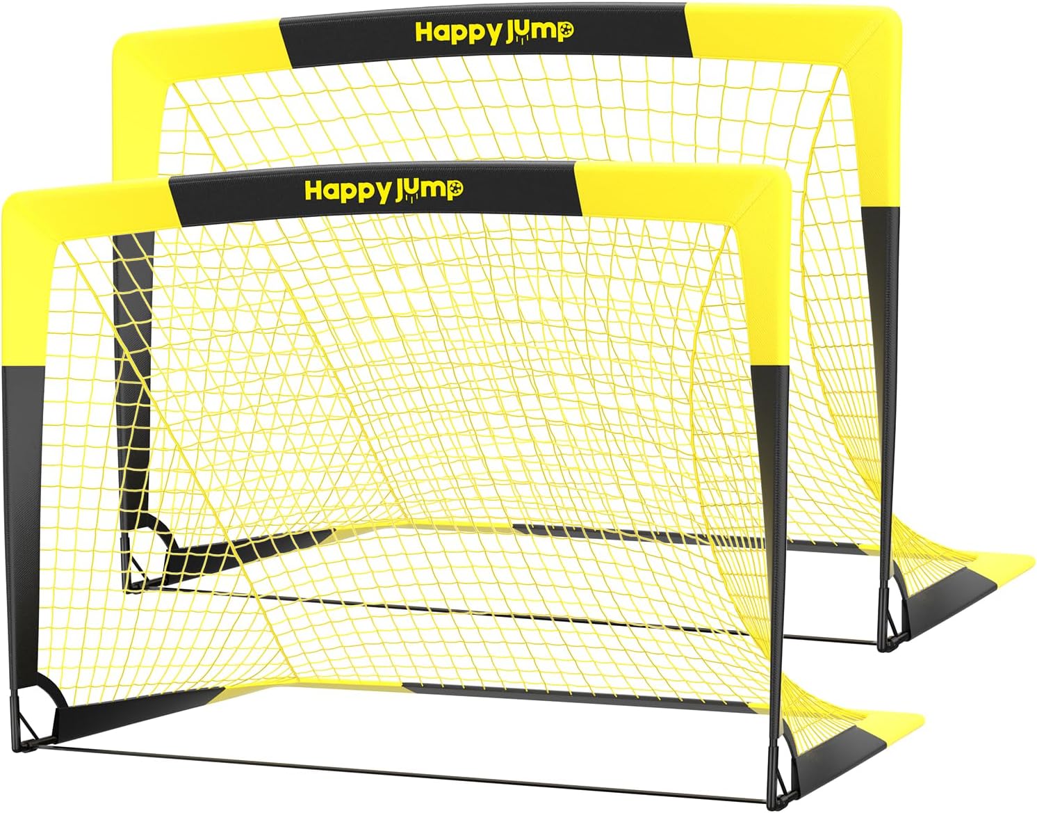 Red de fútbol plegable desplegable para portería de fútbol para patio trasero de 7 x 5 pies, 5 x 3.6 pies, 4 x 3 pies, 3 x 2.2 pies