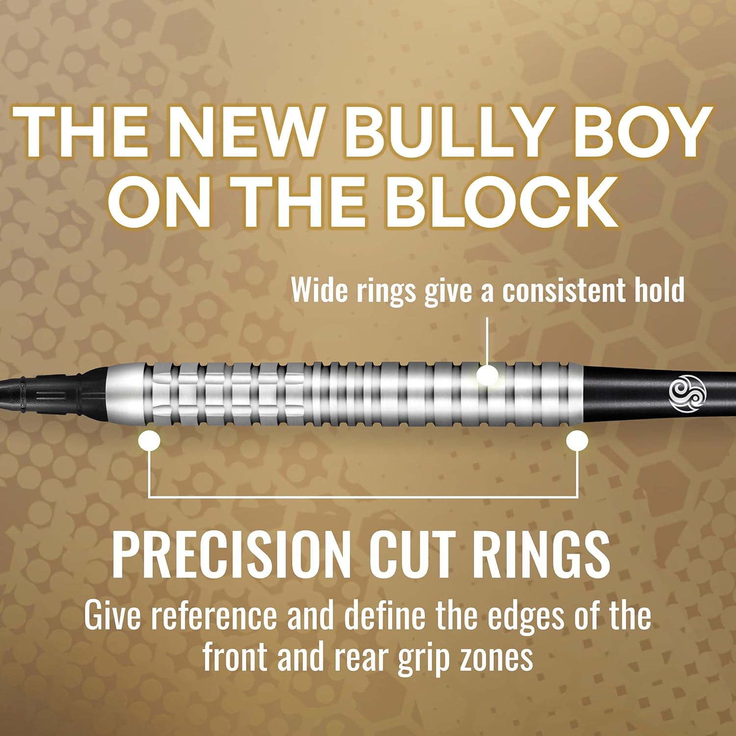Shot! Dardos de punta suave, Michael Smith Bully Boy Precision (0.63 oz0.71 oz), barril 90% tungsteno, juego de dardos profesionales hechos a mano y