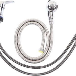 Sonew Kit de rociador de grifo de fregadero de champú, interruptor frío caliente, grifo de cama con manguera de 47.2 in, pieza de grifo de agua de Sonew Kit de rociador de grifo de fregadero de champú, interruptor frío caliente, grifo de cama con manguera de 47.2 in, pieza de grifo de agua de