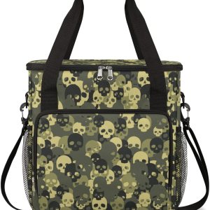 Bolsa de café de camuflaje con diseño de calavera y camuflaje, bolsa de almacenamiento de viaje, compatible con Keurig K-Mini o K-Mini Plus, Bolsa de café de camuflaje con diseño de calavera y camuflaje, bolsa de almacenamiento de viaje, compatible con Keurig K-Mini o K-Mini Plus,