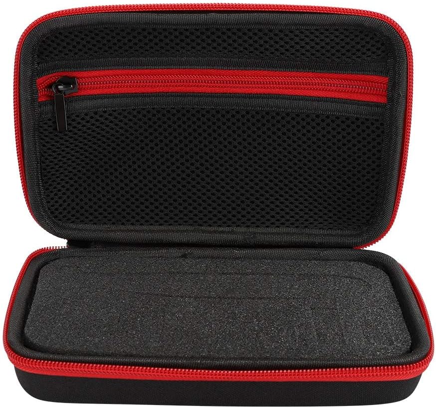 Bolsa de almacenamiento para afeitadora eléctrica, impermeable y resistente a las caídas, fácil de organizar con correa de mano y bolsa de malla