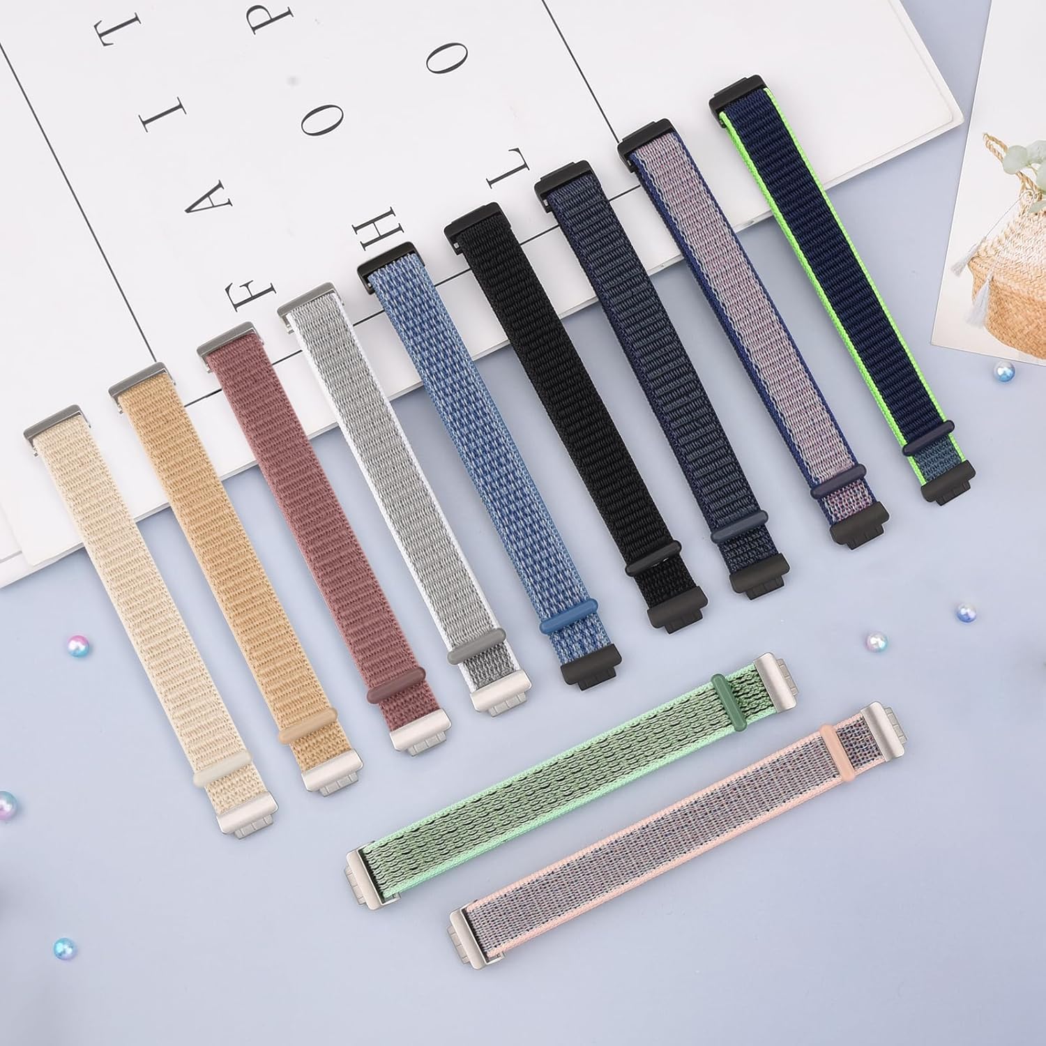 Correa de nailon para Fitbit Inspire 3 bandas para mujeres y hombres, correa deportiva de repuesto compatible con Fitbit Inspire 3 Smartwatch