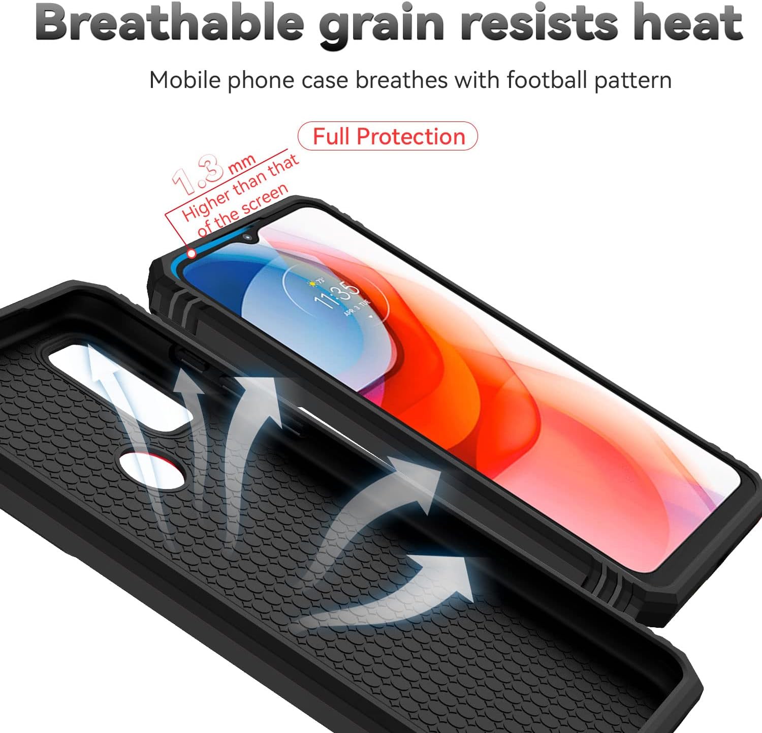 Funda para Motorola G Power 0.18 oz 2022, Moto G Play 2023G Pure 2021 con protector de pantalla 2 piezas, soporte de anillo magnético integrado y