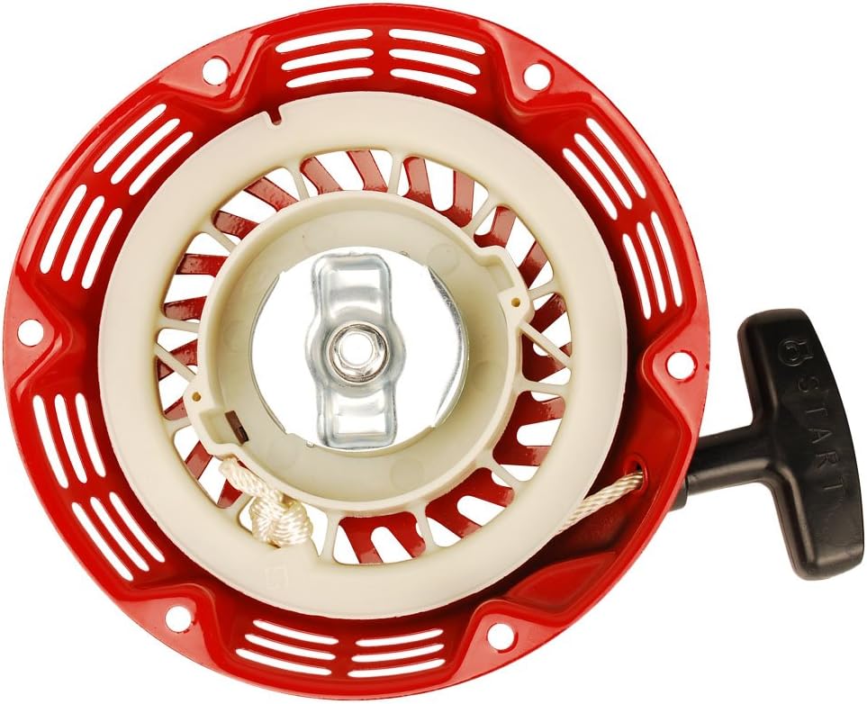 HIFROM Arrancador de retroceso con montaje de copa de arranque de repuesto para mini bicicleta Baja Warrior Heat MB165 MB200 163CC 196CC 5.5HP 6.5HP