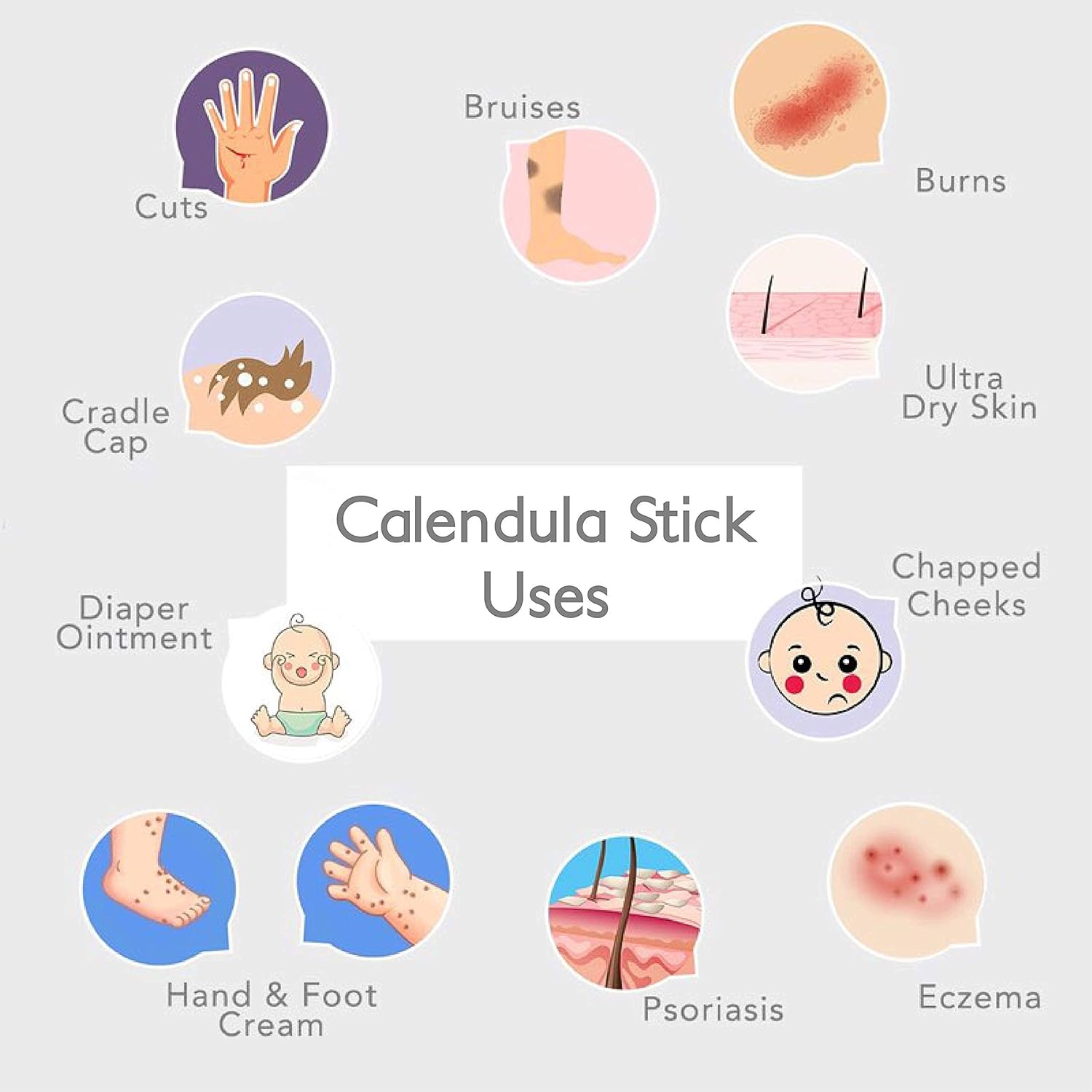 Green + Lovely Caléndula Skin Stick – Barra de loción orgánica en barra corporal de bálsamo hidratante para ungüento y pomada multiusos para manos,