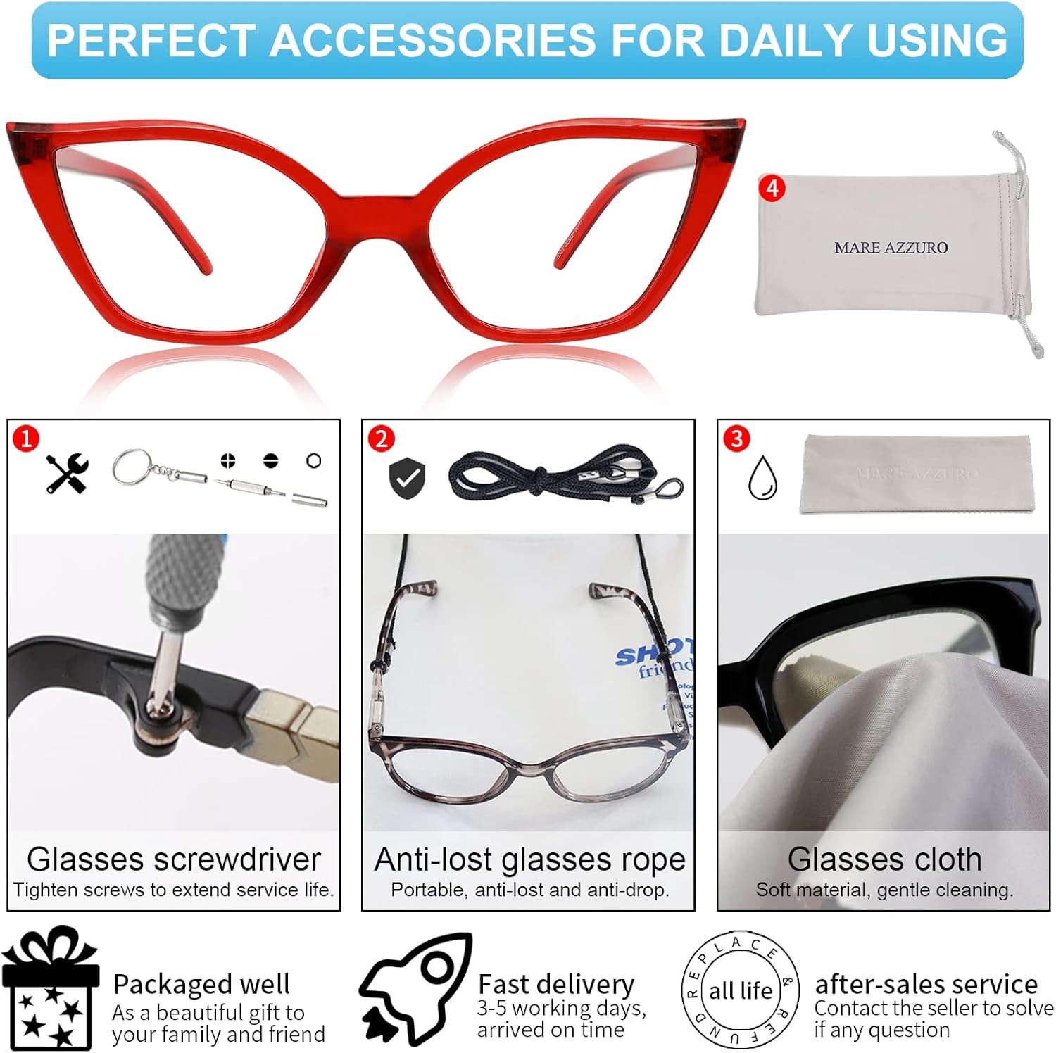 MARE AZZURO Gafas de lectura de ojo de gato para mujer, estilo retro, lindos, 0, 1, 0, 1,25, 1,5, 1,75, 2,0, 2,25, 2,5, 2,75, 3,0, 3,5, 4,0, 5,0, 6,0
