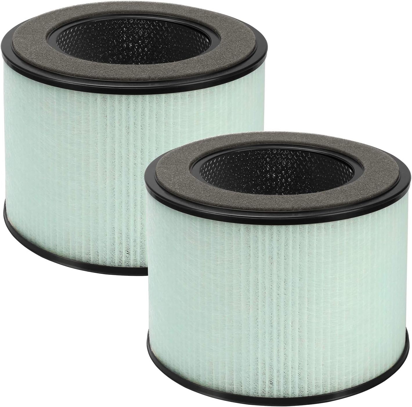 GuanQiao – Paquete de 2 filtros HEPA de repuesto compatibles con PARTU BS-08, filtro HEPA de carbón activado de alta eficiencia 3 en 1