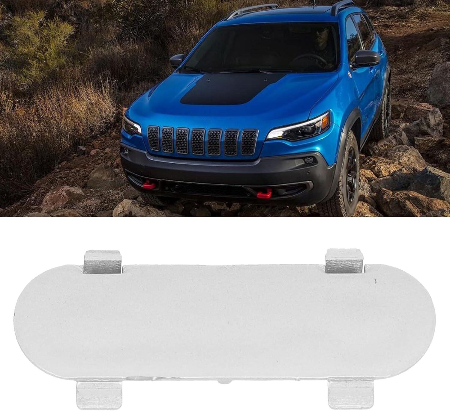 Fydun Cubierta de riel lateral del portaequipajes de techo 68141170AC 53326066 Reemplazo de accesorios de coche para Jeep Cherokee 2014-2019