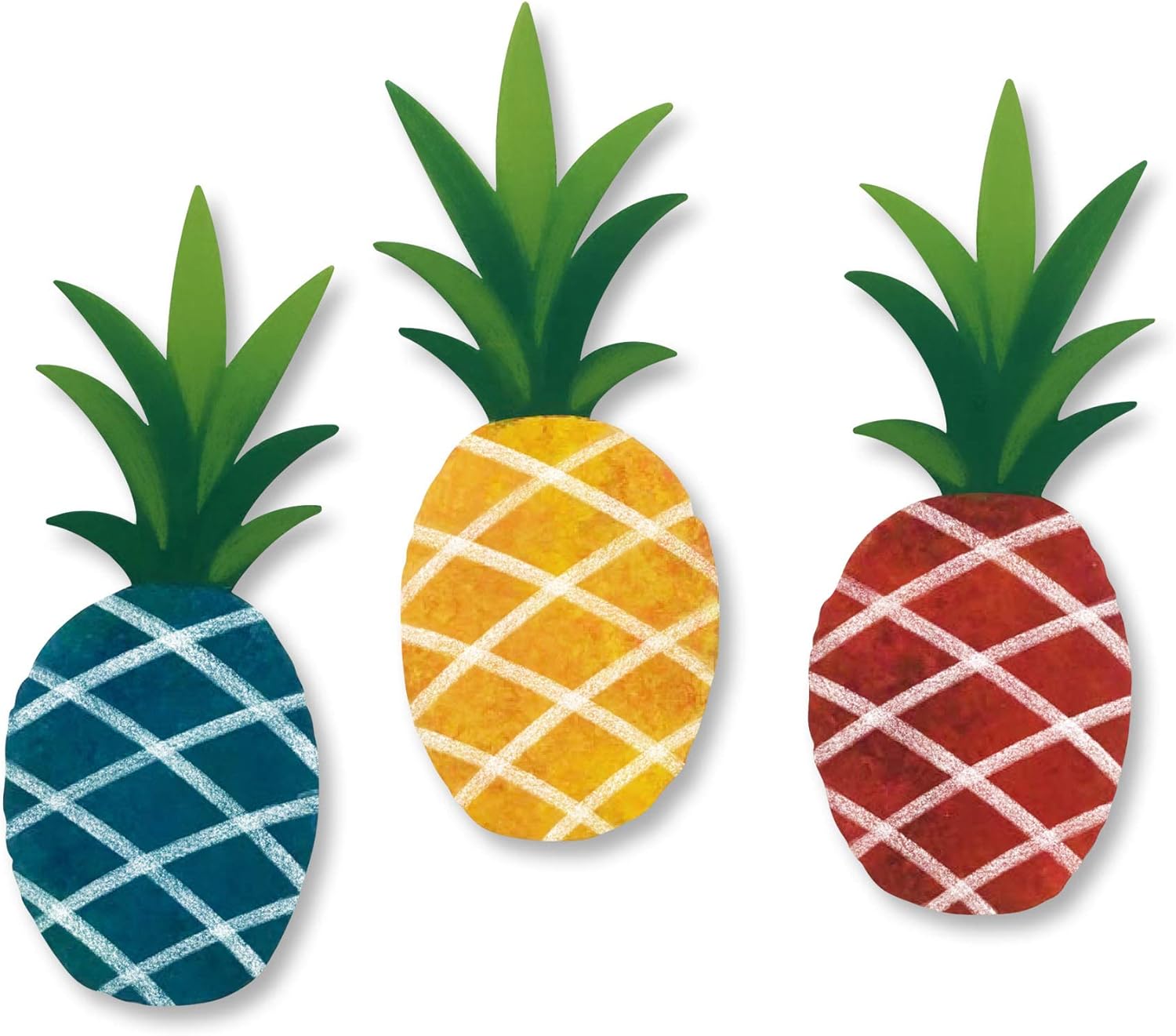 14072y – Juego de 3 imanes surtidos de piña