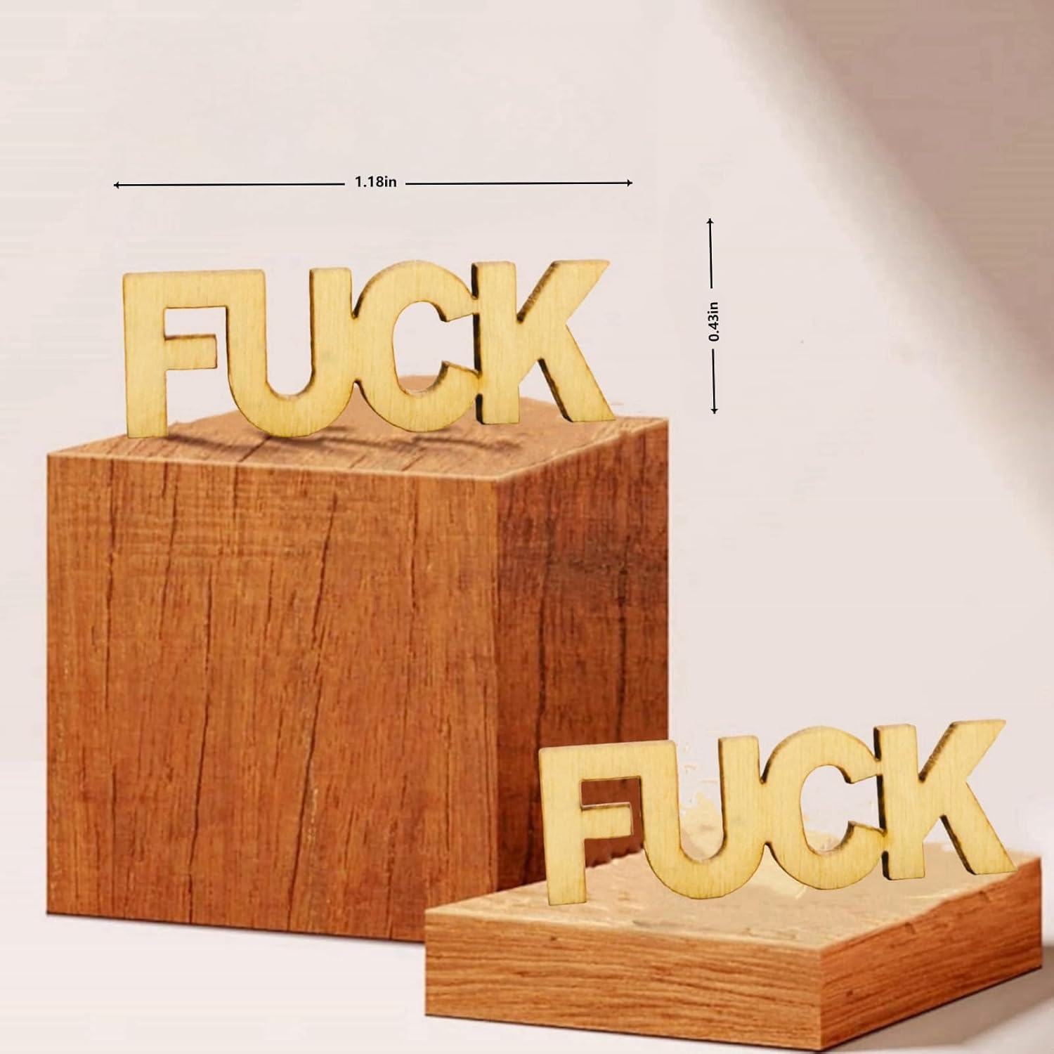100 piezas de madera para regalar, regalos divertidos para amigos, familia, una broma de letras de madera hechas a mano, regalos para cumpleaños,