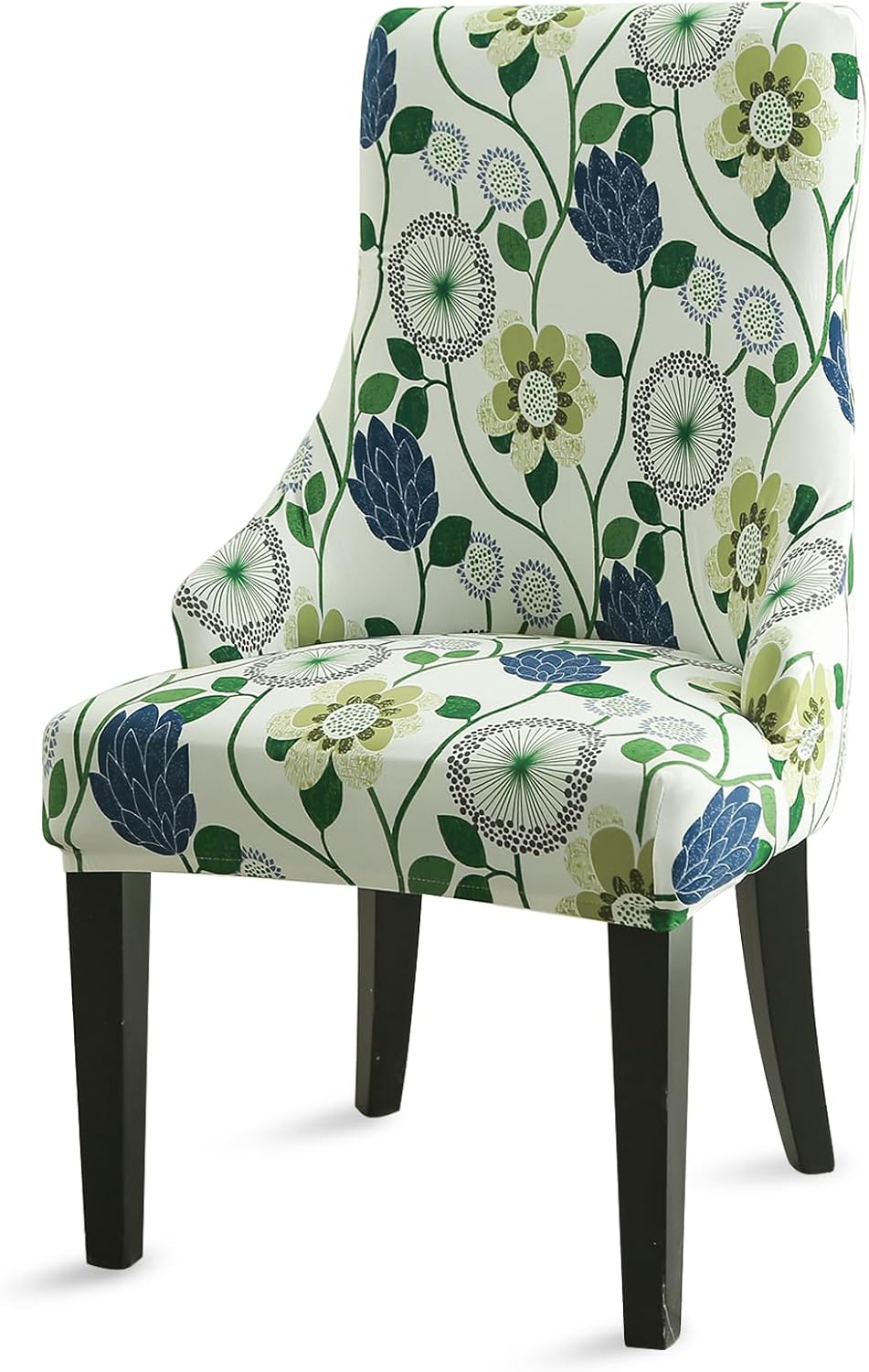 Liykimt Funda elástica para silla lateral con respaldo de ala, funda para silla de comedor con brazo, lavable tapizada para silla de comedor con