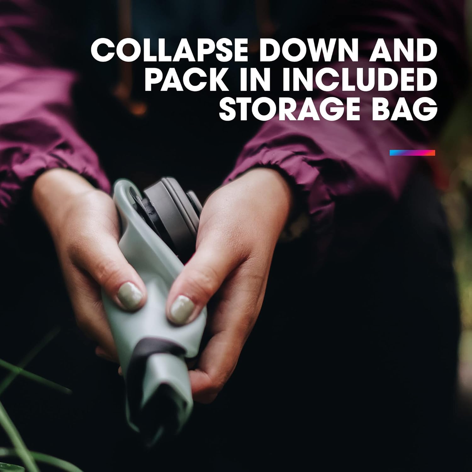 Hydrapak Seeker – Almacenamiento de agua plegable (2L70 onzas), bolsa de depósito de hidratación para acampar sin BPA y PVC, color verde Sutro