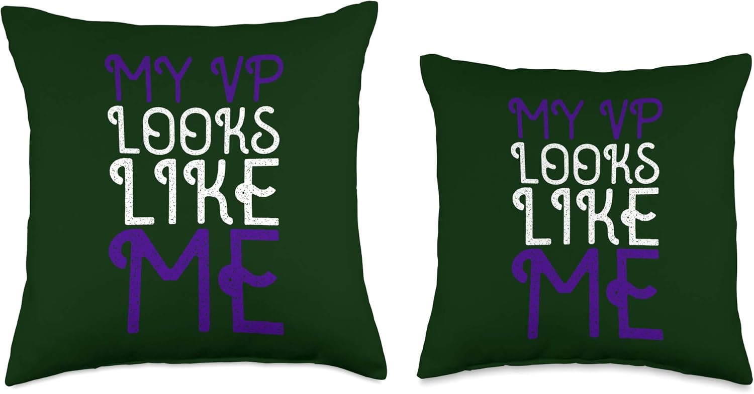 My VP Looks Like Me Madam Vice President Kamala Harris – Almohada de 18 x 18 pulgadas, multicolor