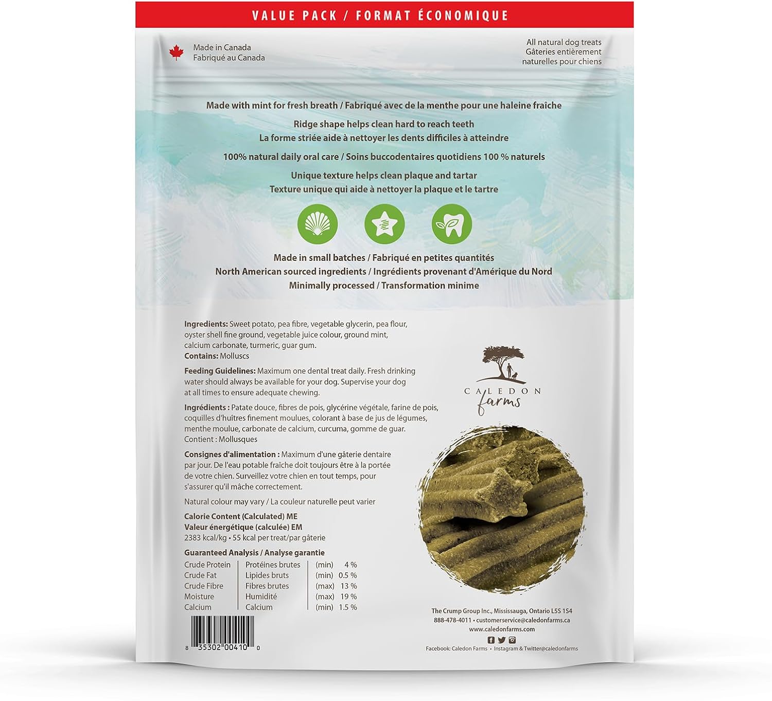 Caledon Farms Value Pack – Plaque Busters Fresh 24.5 oz696 g (4cs) – 30 unidades