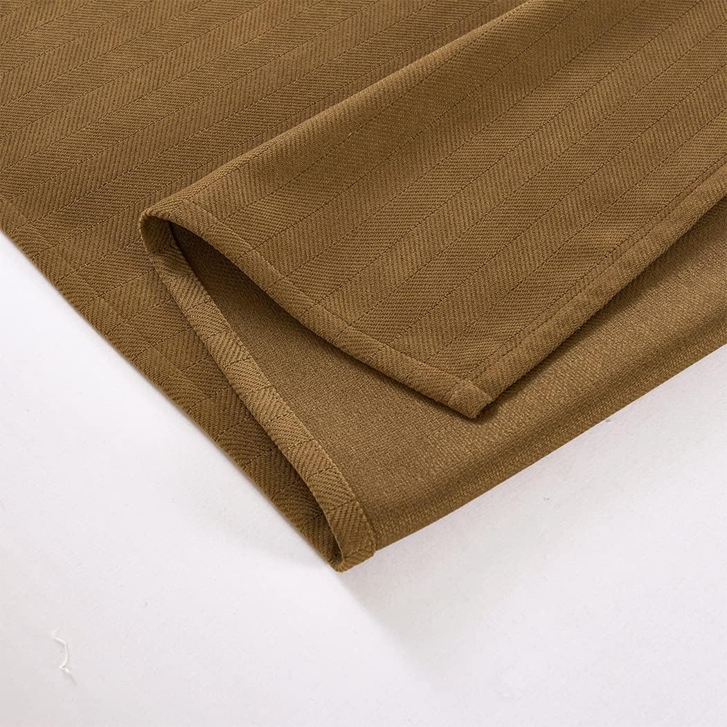 KOMAGOME – Bufanda de cama sólida, para cama de hotel, hostal, resorts, dormitorio (caqui, 102.4 x 18.9 in para cama de 6.6 ft)
