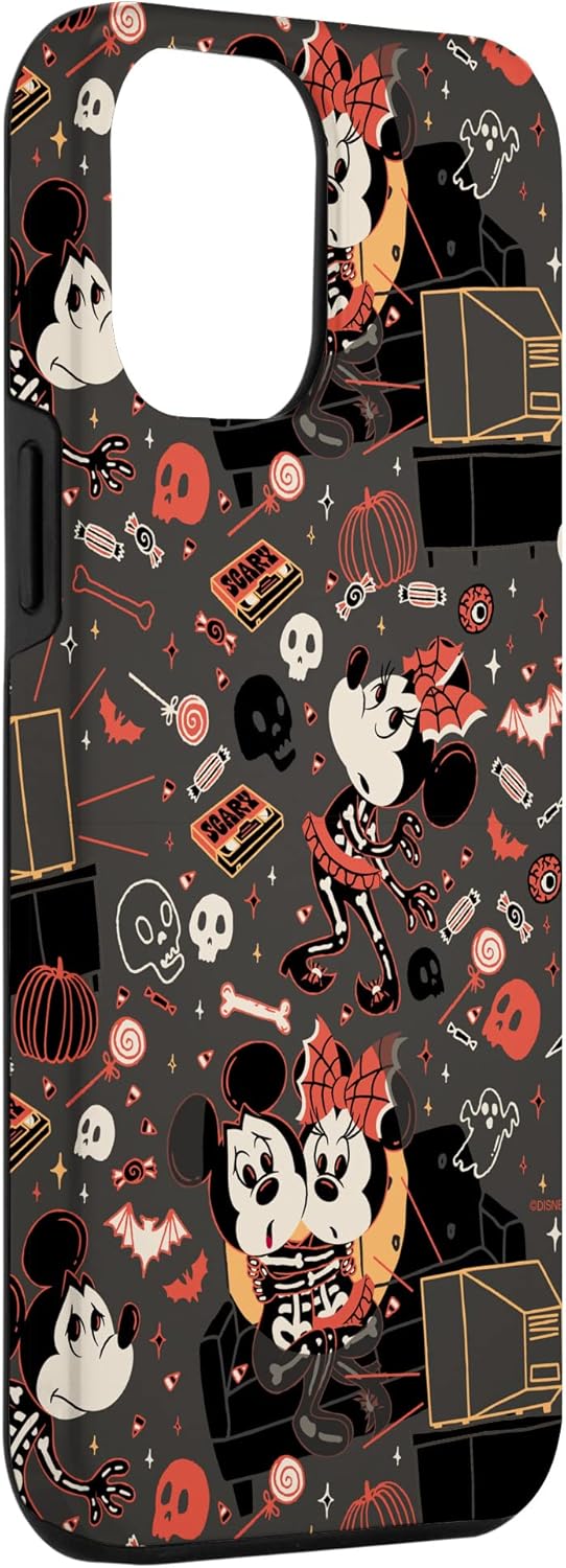 iPhone 13 Pro Max Disney Mickey Mouse y Minnie Mouse Scary Sweet Halloween Case