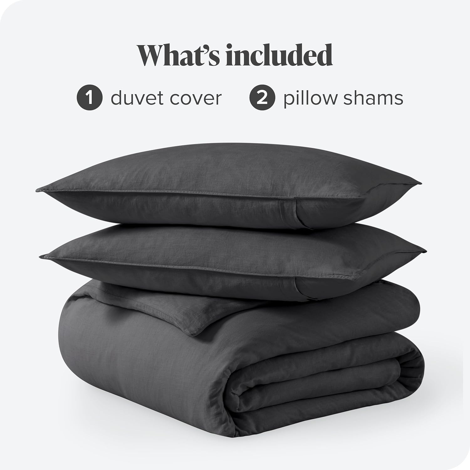 Bare Home Funda nórdica para cama KingCalifornia King, 100% lino, transpirable y duradera, Funda de edredón con fundas de almohada (KingCal King,