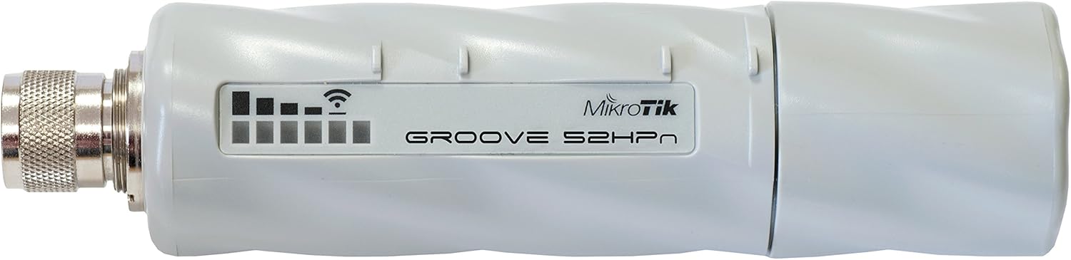 Mikrotik RouterBOARD Groove-52HPn 600MHz Atheros, 64MB, 1 LAN, incorporado 2.45.8GHz 802.11abgn, OSL3, PoE.