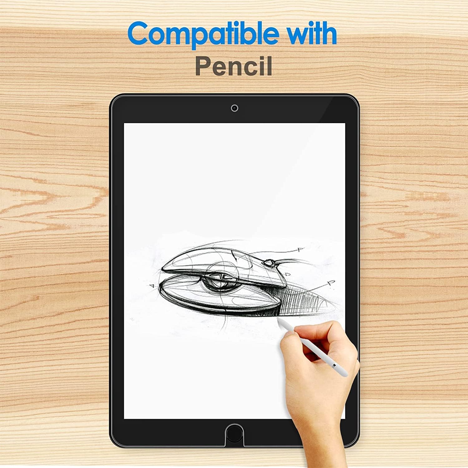 avakot Paquete de 2 protectores de pantalla para iPad Pro 10.5  Película de vidrio templado resistente a los arañazos compatible con iPad Air 3