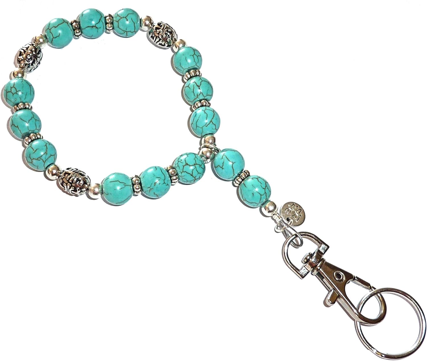 Hidden Hollow Beads Cordón de muñeca, pulsera con cuentas para mujer, pulsera, joyería, llaves, teléfono, insignia de identificación, ligero, fuerte