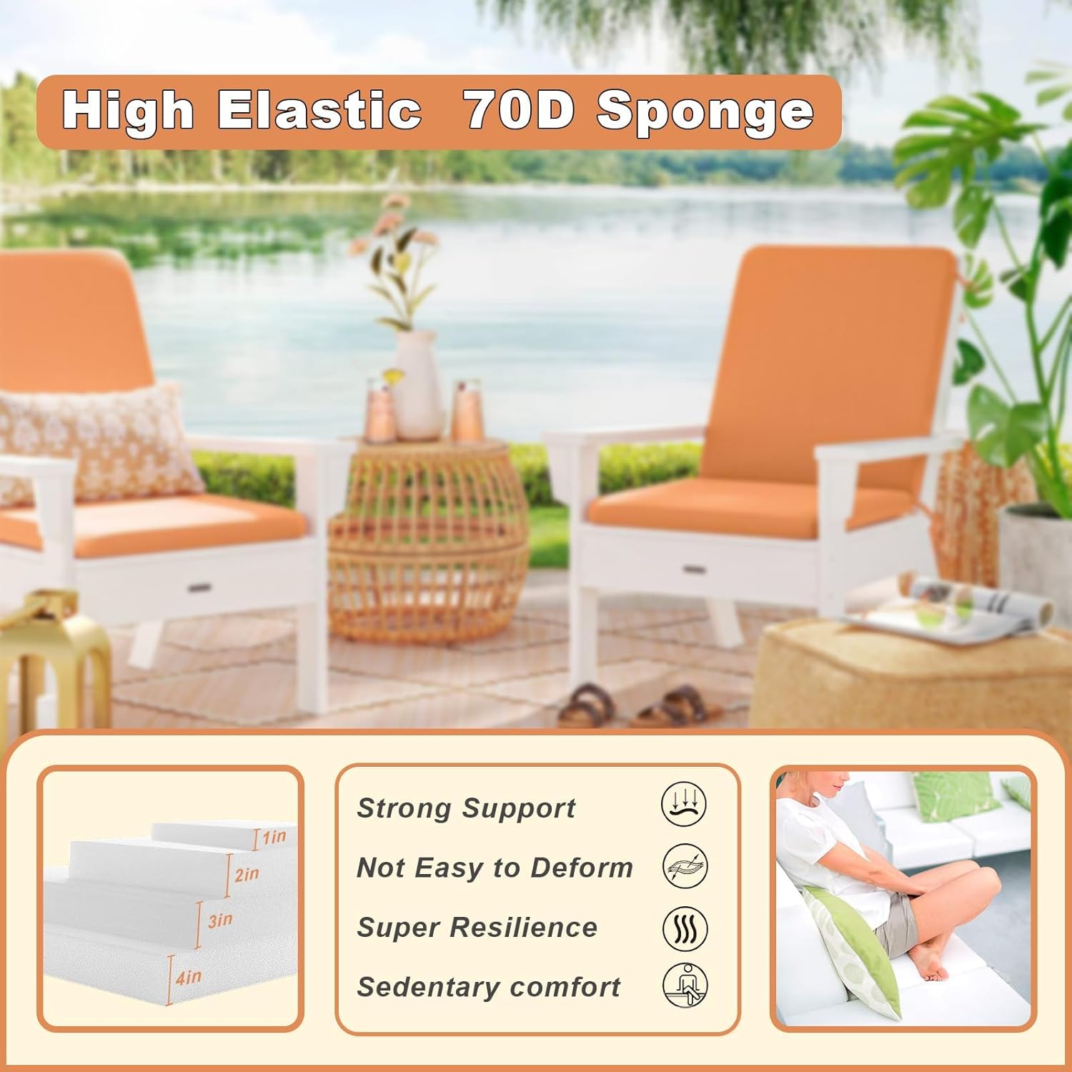 Cojines de banco de tamaño personalizado para interiores y exteriores, cojines de asiento impermeables para muebles de patio, cojín de banco para