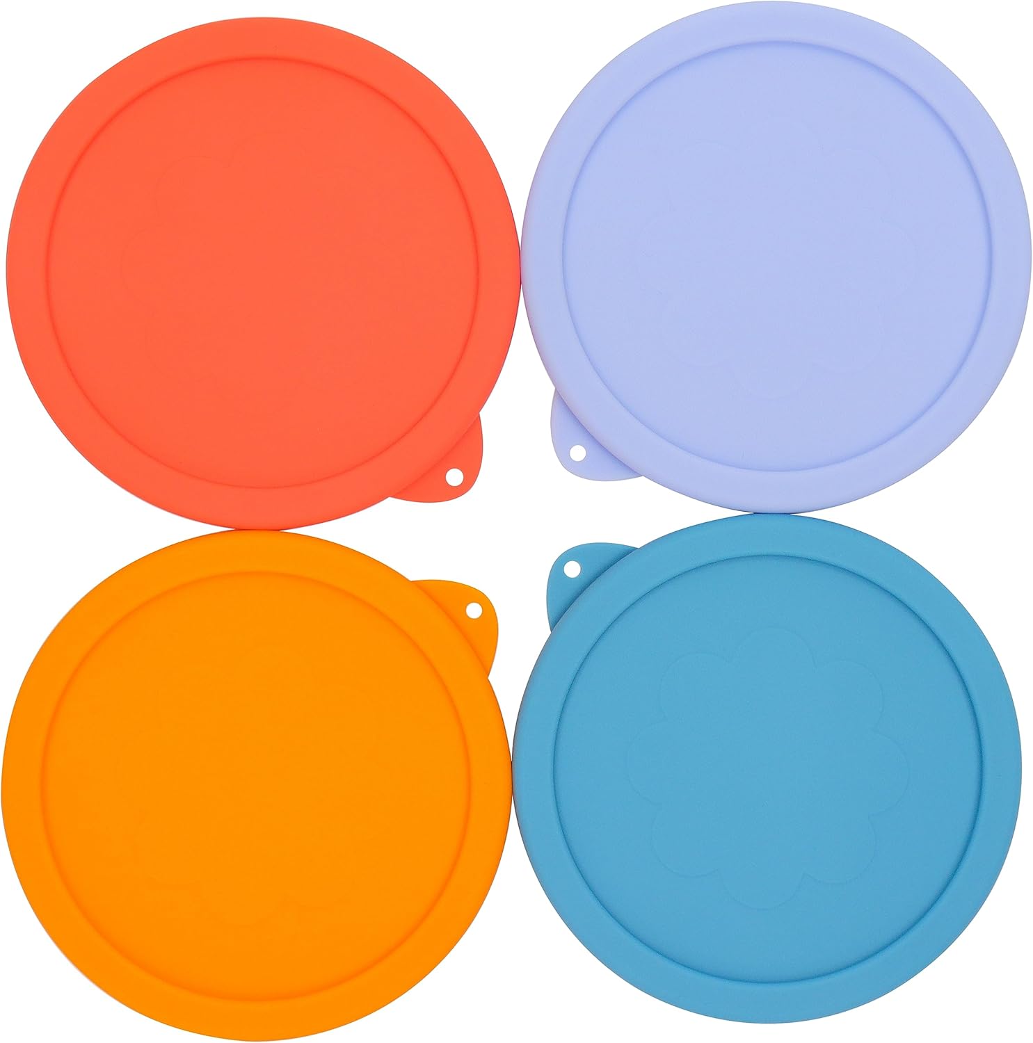 Tapas de repuesto de silicona de 2 tazas para Pyrex 7200 PC y cuencos de vidrio Anchor Hocking (recipiente no incluido), paquete de 4 unidades,