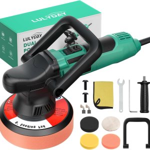 Pulidora de búfer de coche de 1600 W brilla tu automóvil Pulidora de búfer DA de 6 pulgadas con orbital aleatorio, 6 velocidades variables 2000-6400 Pulidora de búfer de coche de 1600 W brilla tu automóvil Pulidora de búfer DA de 6 pulgadas con orbital aleatorio, 6 velocidades variables 2000-6400