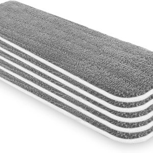 Almohadillas de repuesto de microfibra de 18 pulgadas compatibles con el sistema de cuidado de suelos Bona, paquete de 5 unidades, reutilizables, Almohadillas de repuesto de microfibra de 18 pulgadas compatibles con el sistema de cuidado de suelos Bona, paquete de 5 unidades, reutilizables,
