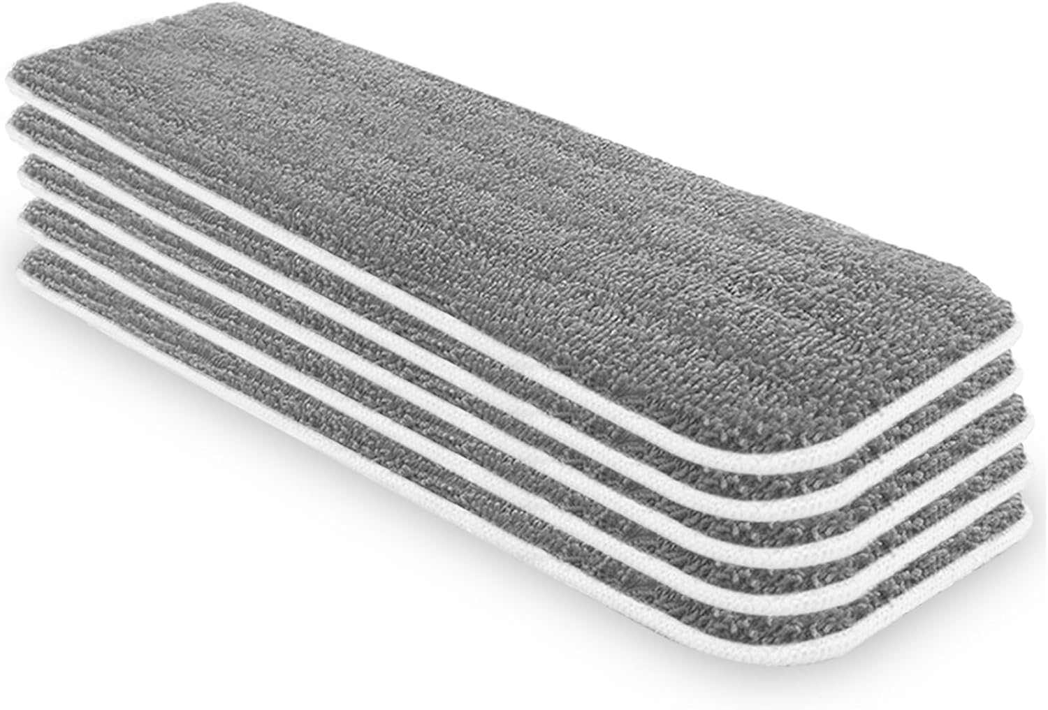 Almohadillas de repuesto de microfibra de 18 pulgadas compatibles con el sistema de cuidado de suelos Bona, paquete de 5 unidades, reutilizables,