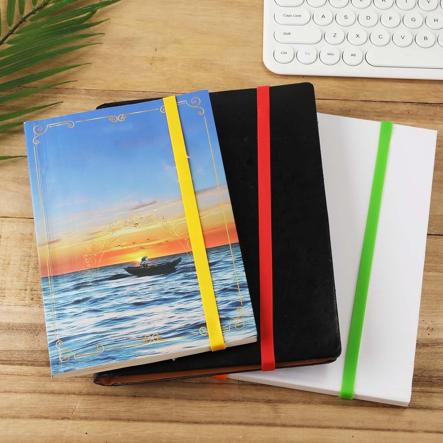 10 bandas de goma, bandas de goma grandes, bandas elásticas multicolores gruesas bandas de goma de silicona reutilizables para el hogar al aire