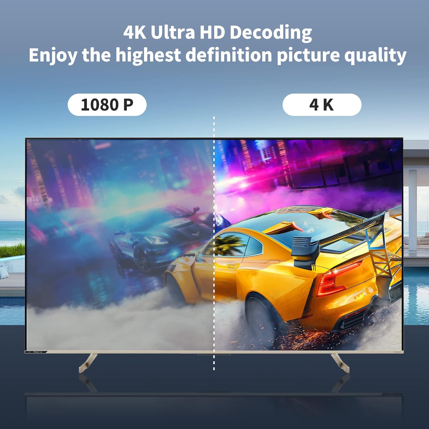 Adaptador inalámbrico HDMI Display Dongle 4K, receptor inalámbrico, transmisión de vídeoaudioarchivo HDMI Extensor inalámbrico desde computadora