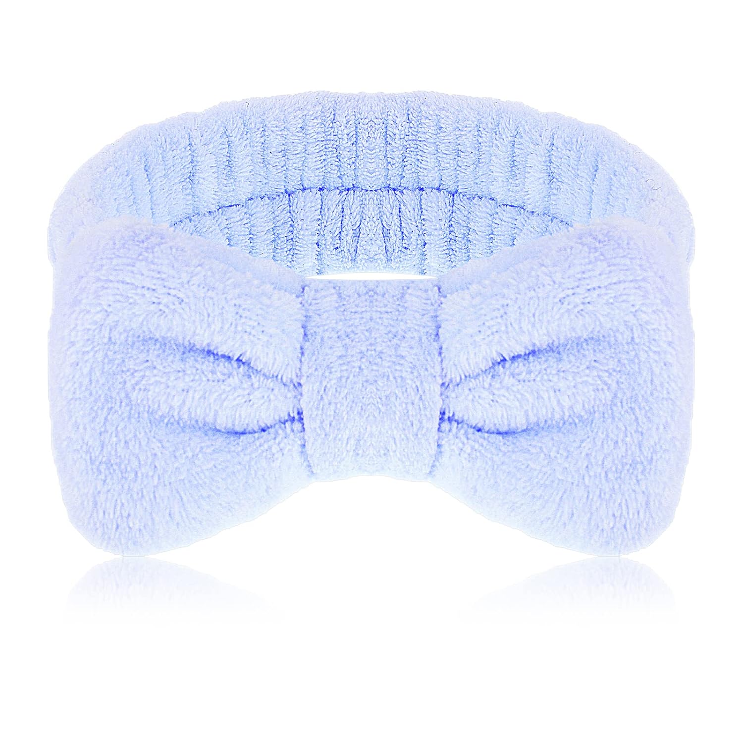 Diadema de spa, bandas para el cabello con lazo, diademas de maquillaje para mujer, de forro polar coral, diadema elástica para lavar la cara,