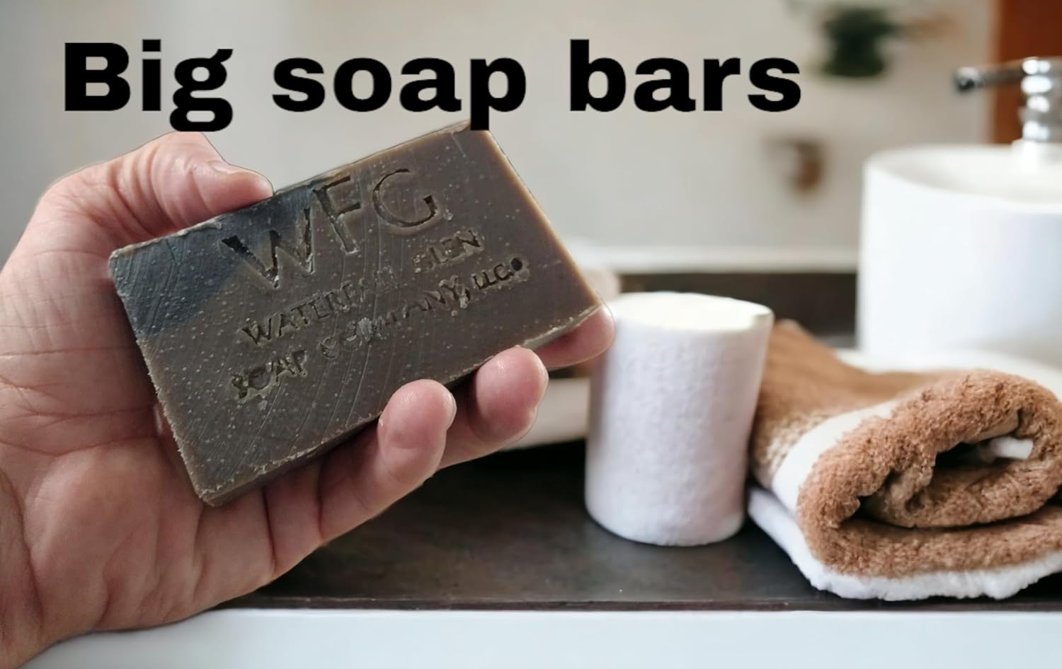WFG WATERFALL GLEN SOAP COMPANY, LLC, Mistique, sándalo, pachulí y especias jabón de baño, jabón corporal, jabón vegano natural enriquecido con