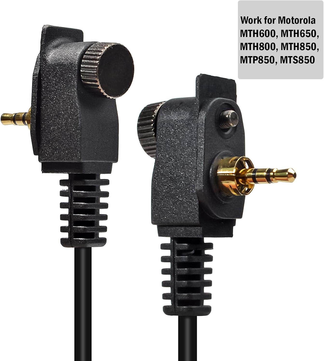HYSHIKRA Auriculares de tubo acústico encubierto, PTT Walkie-Talkie auricular con silicona Earmold para Motorola MTH600 MTH650 MTH800 MTH850 MTH850