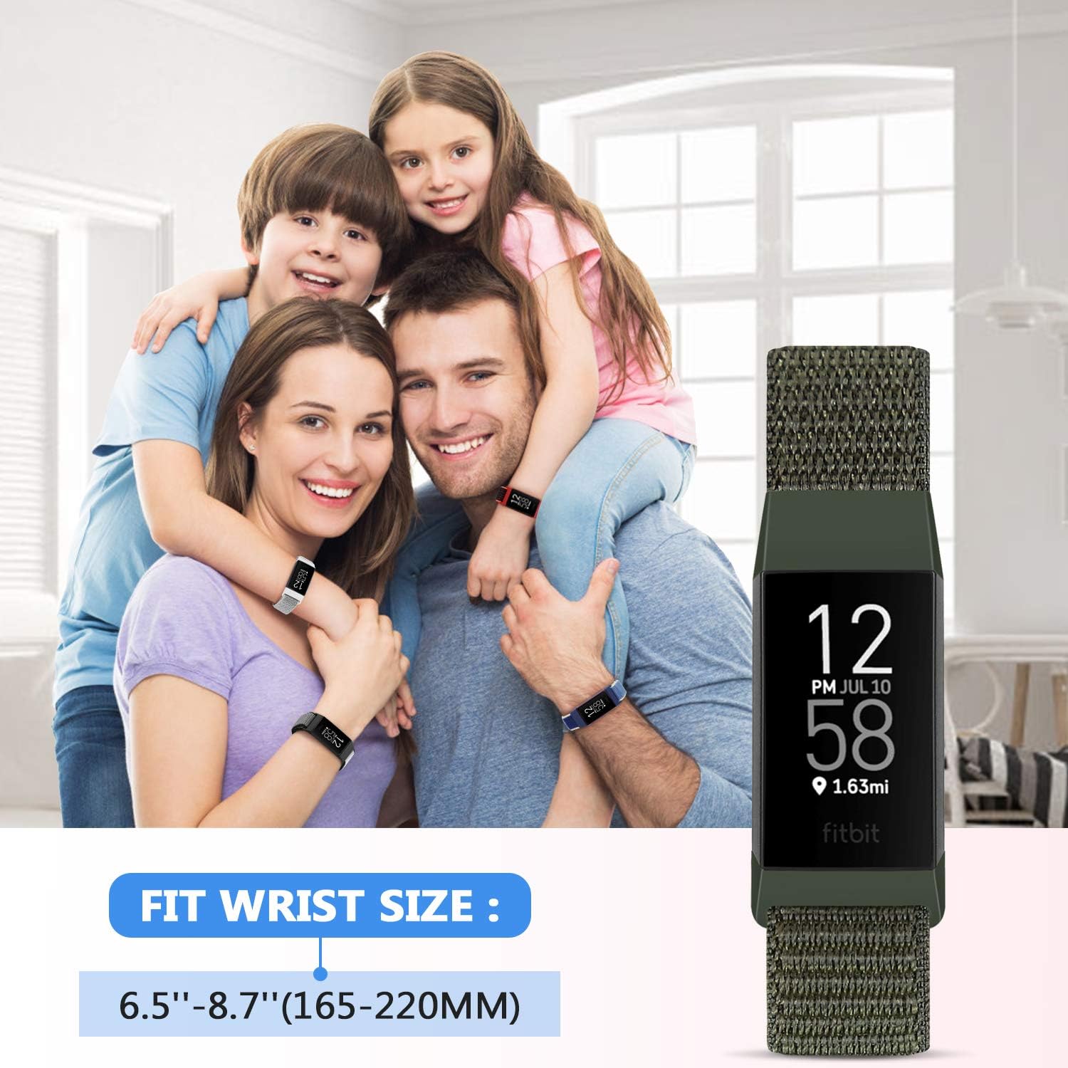 Correas de nailon para reloj, compatibles con Fitbit Charge 4, Charge 3, Edición especial, correa de repuesto suave, deportiva, transpirable con