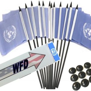 Paquete de 12 banderas de escritorio de oficina en miniatura de poliéster internacional de 4 x 6 pulgadas y banderas de mesa pequeñas con 12 Paquete de 12 banderas de escritorio de oficina en miniatura de poliéster internacional de 4 x 6 pulgadas y banderas de mesa pequeñas con 12