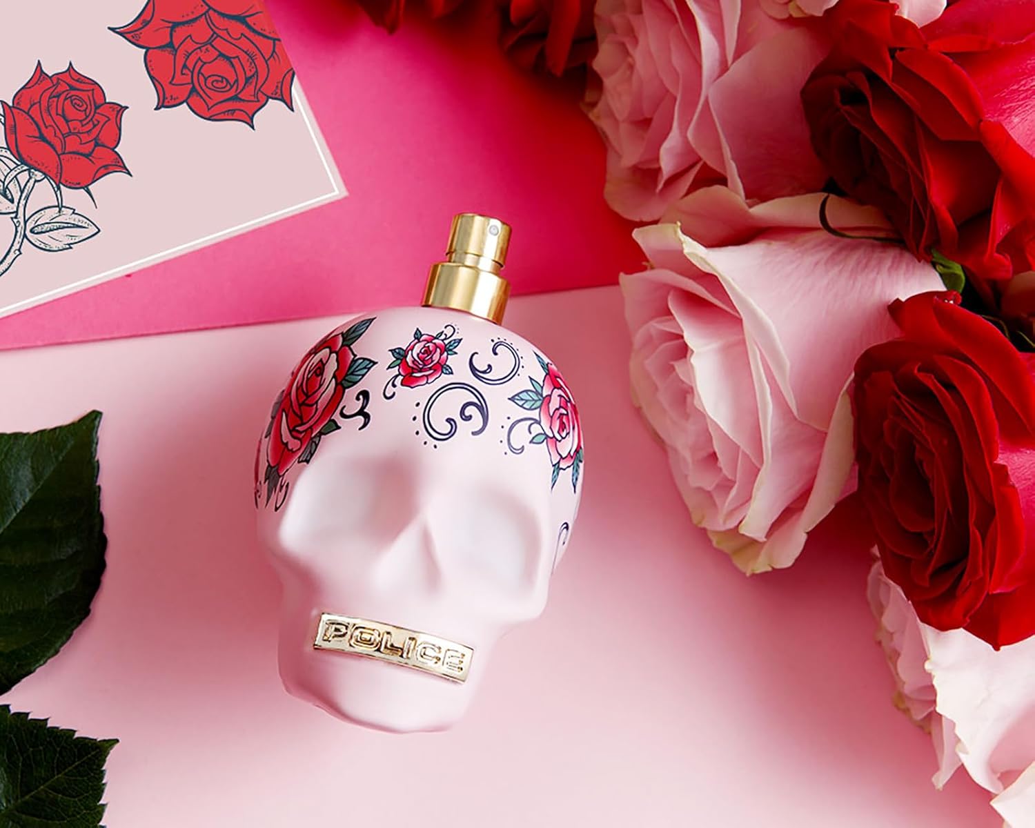 POLICE To Be Tattooart For Woman – Fragancia para mujer – Aroma floral afrutado de gourmand – sándalo cremoso y un acuerdo de malvavisco dulce en