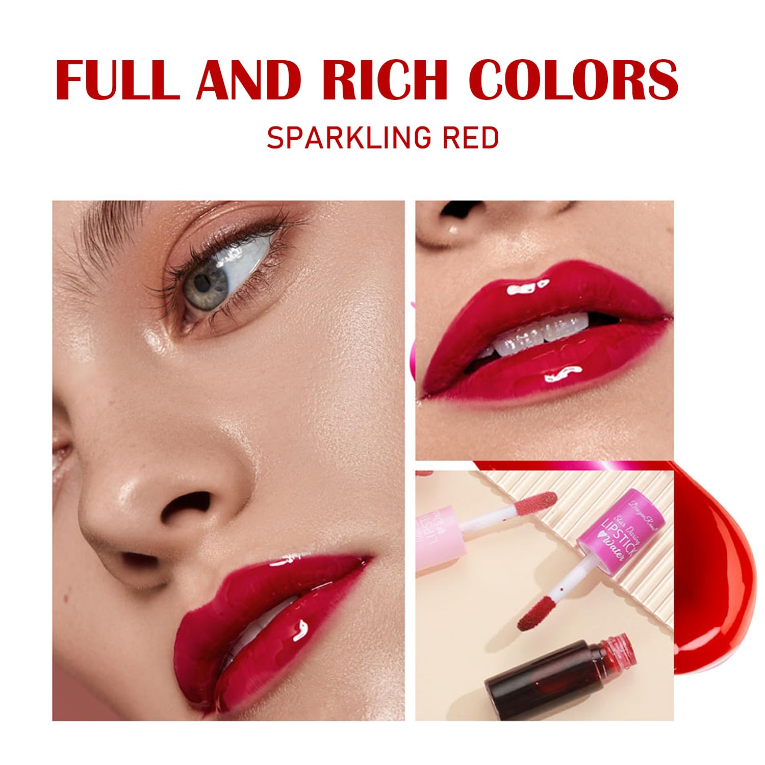 Mini lápiz labial líquido de 6 colores, terciopelo coreano, hidratante, tinte multiusos para labios y mejillas, resistente al agua y larga duración,
