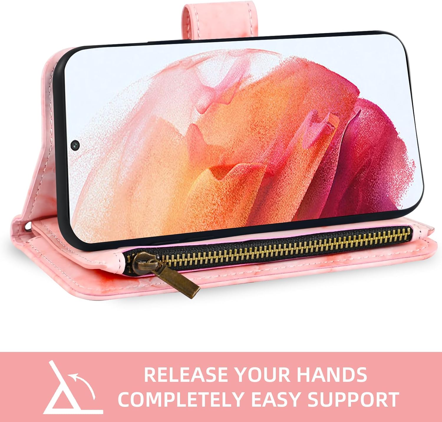 Asuwish Funda de teléfono para Samsung Galaxy S21 5G de 6.2 pulgadas con protector de pantalla de vidrio templado y soporte de ranura para tarjeta