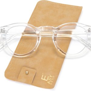 EASY READ Lentes de lectura redondos retro con bloqueo de luz azul para mujer, anti rayos UV, lentes de computadora para mujer EASY READ Lentes de lectura redondos retro con bloqueo de luz azul para mujer, anti rayos UV, lentes de computadora para mujer