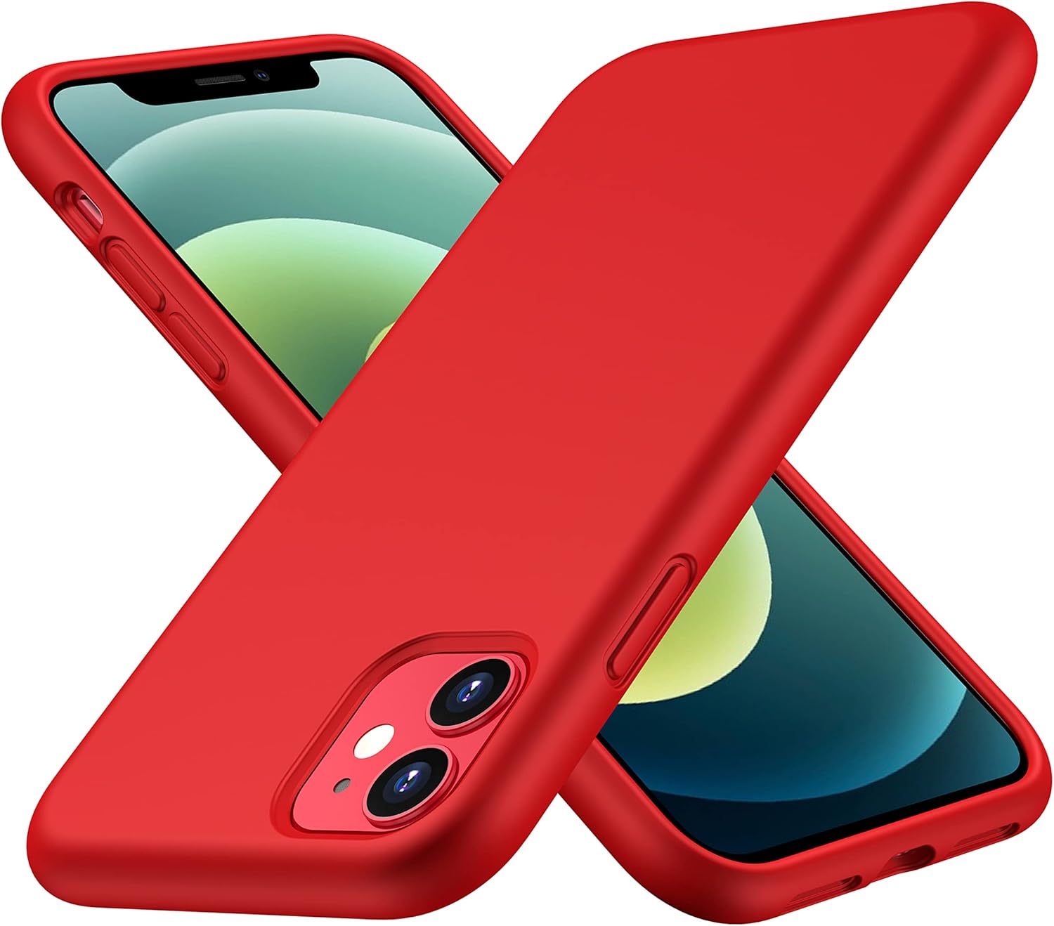 CellEver Funda de silicona ultraduradera para iPhone 11, protección contra caídas de grado militar 3 capas y doble revestimiento ajuste delgado a
