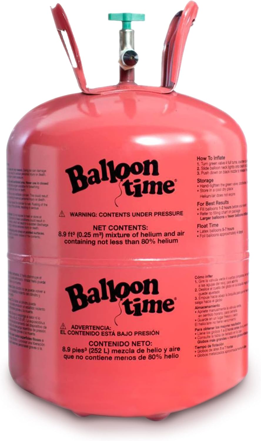 Tanque de helio para globos en casa, kit de bomba de globos de helio de 14.9 pies cúbicos con 50 globos de látex surtidos, cinta blanca para rizar y