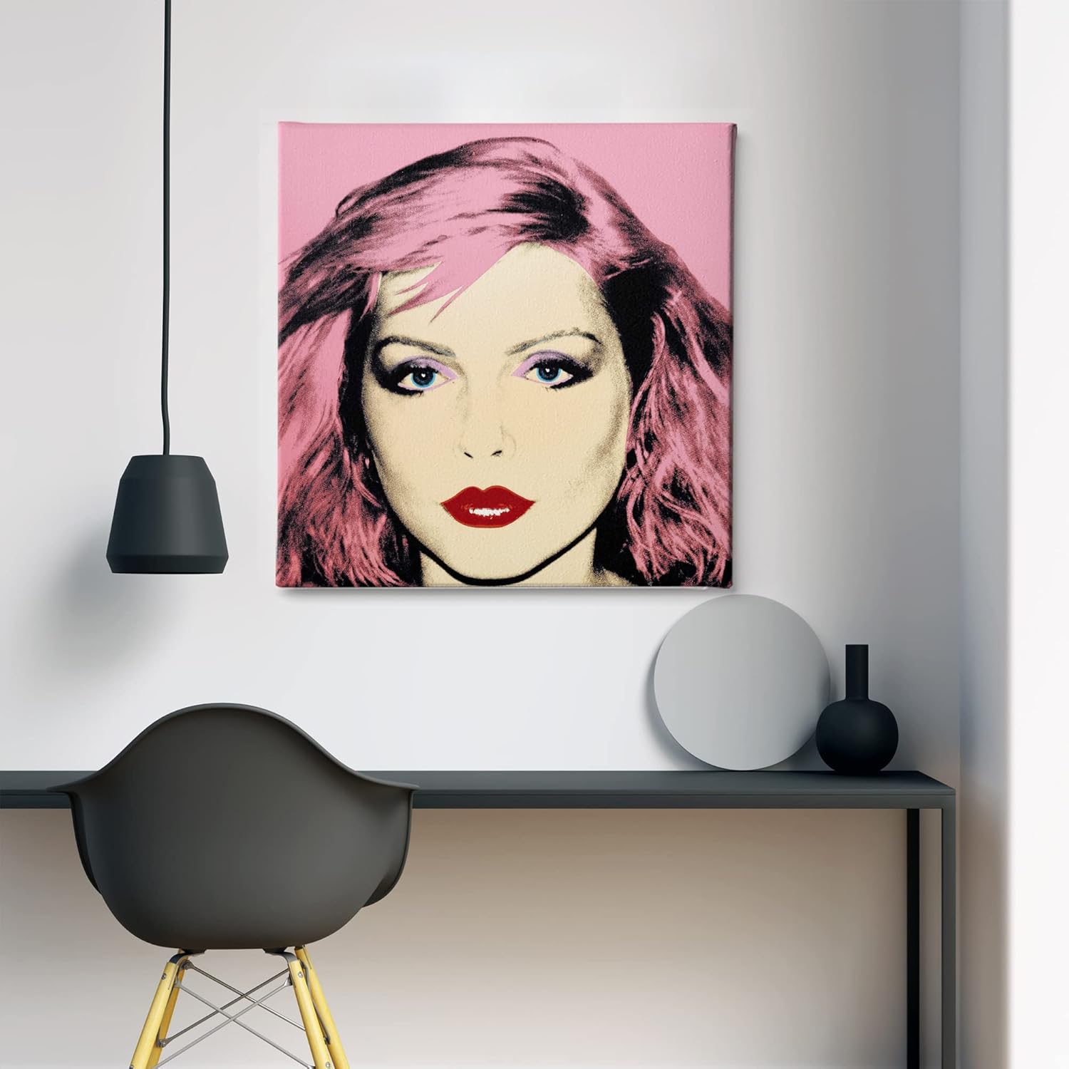 Andy Warhol- Debbie Harry – Pop Art – Blondie – Canvas Art Wall Art Home Decor – Various Sizes (12in x 12in Gallery Wrapped)