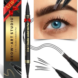 iMethod Microblading – Lápiz de cejas 2 en 1 de doble punta con aplicador de punta micro de 3 puntas y punta de pincel precisa que crea cejas de iMethod Microblading – Lápiz de cejas 2 en 1 de doble punta con aplicador de punta micro de 3 puntas y punta de pincel precisa que crea cejas de