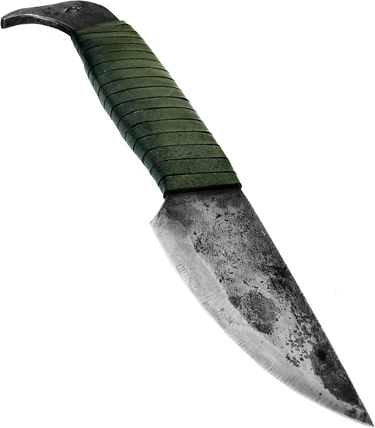 Toferner Cuchillo – Bird Head 2 – Cuchillo forjado a mano – Deportes – Estuche de cuero genuino hecho a mano- Hoja endurecida – Colección de arte –