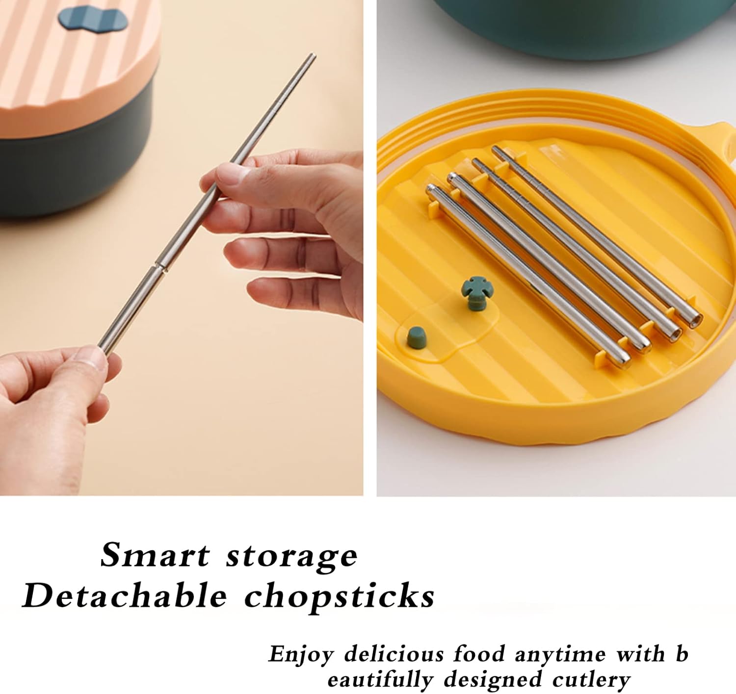 Tazón de ramen para microondas con asas, cuencos para fideos con tapa y palillos, apto para lavavajillas, para hogar, oficina, universidad,