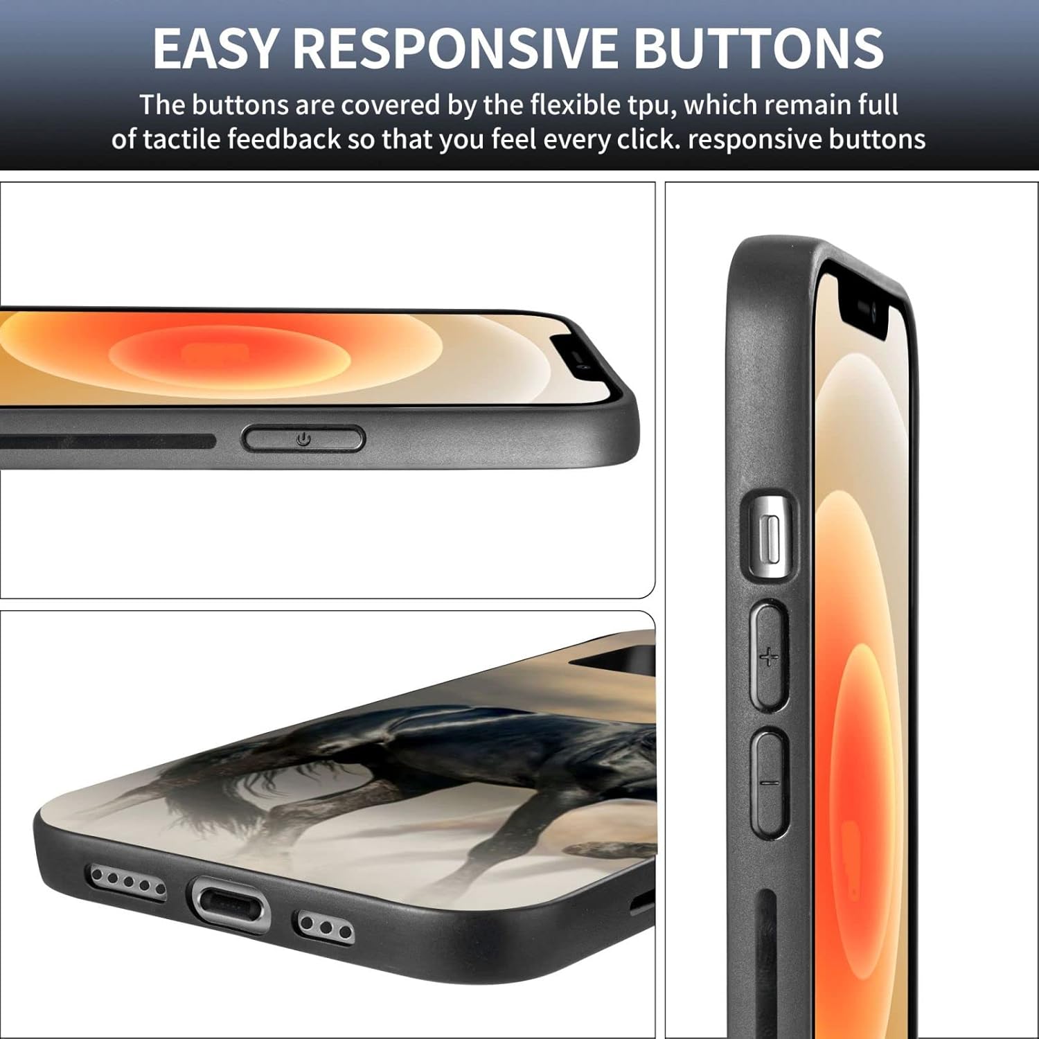 Funda compatible con iPhone 13 Pro Max, funda de TPU delgada a prueba de golpes, funda de TPU para hombres y mujeres