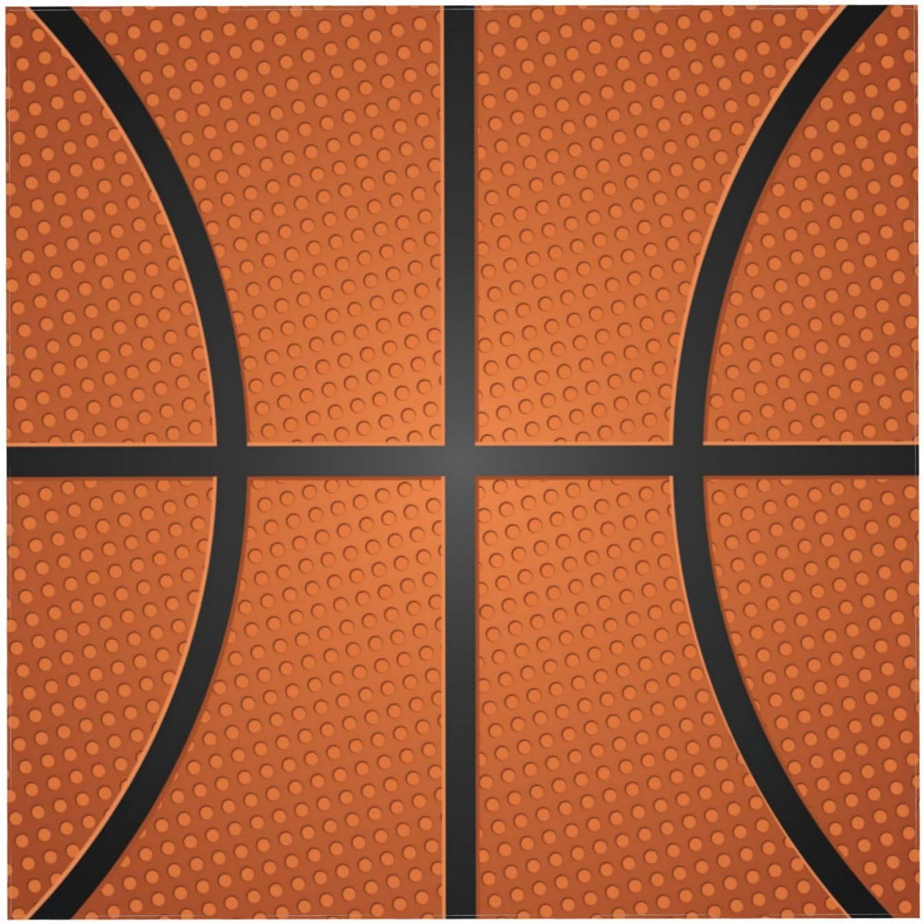 Fiephvsa Mantel cuadrado con estampado de baloncesto de 54 x 54 pulgadas, mantel de cocina, mantel decorativo para mesa de comedor y banquetes de